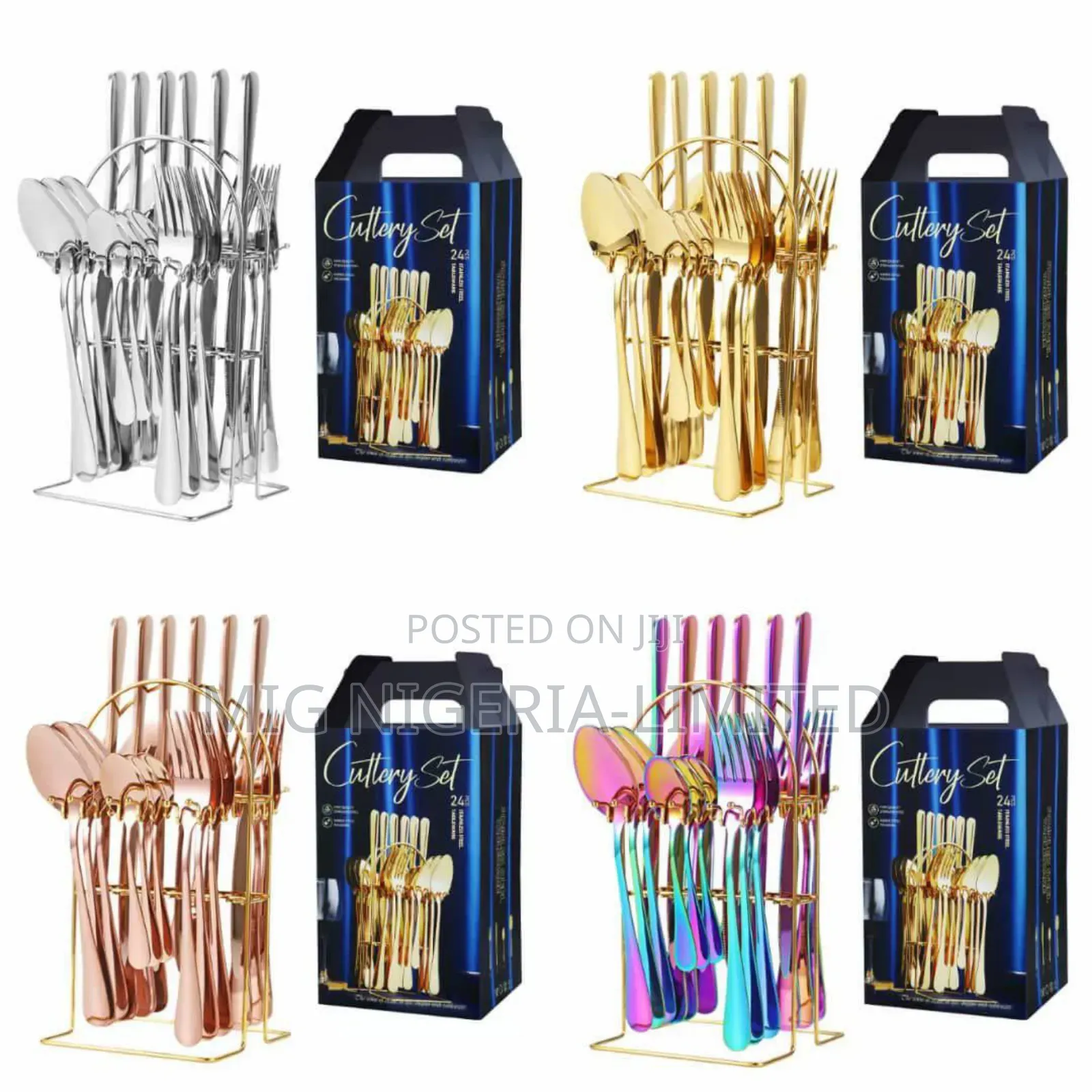 24 PCS Cutlery Set in a Container