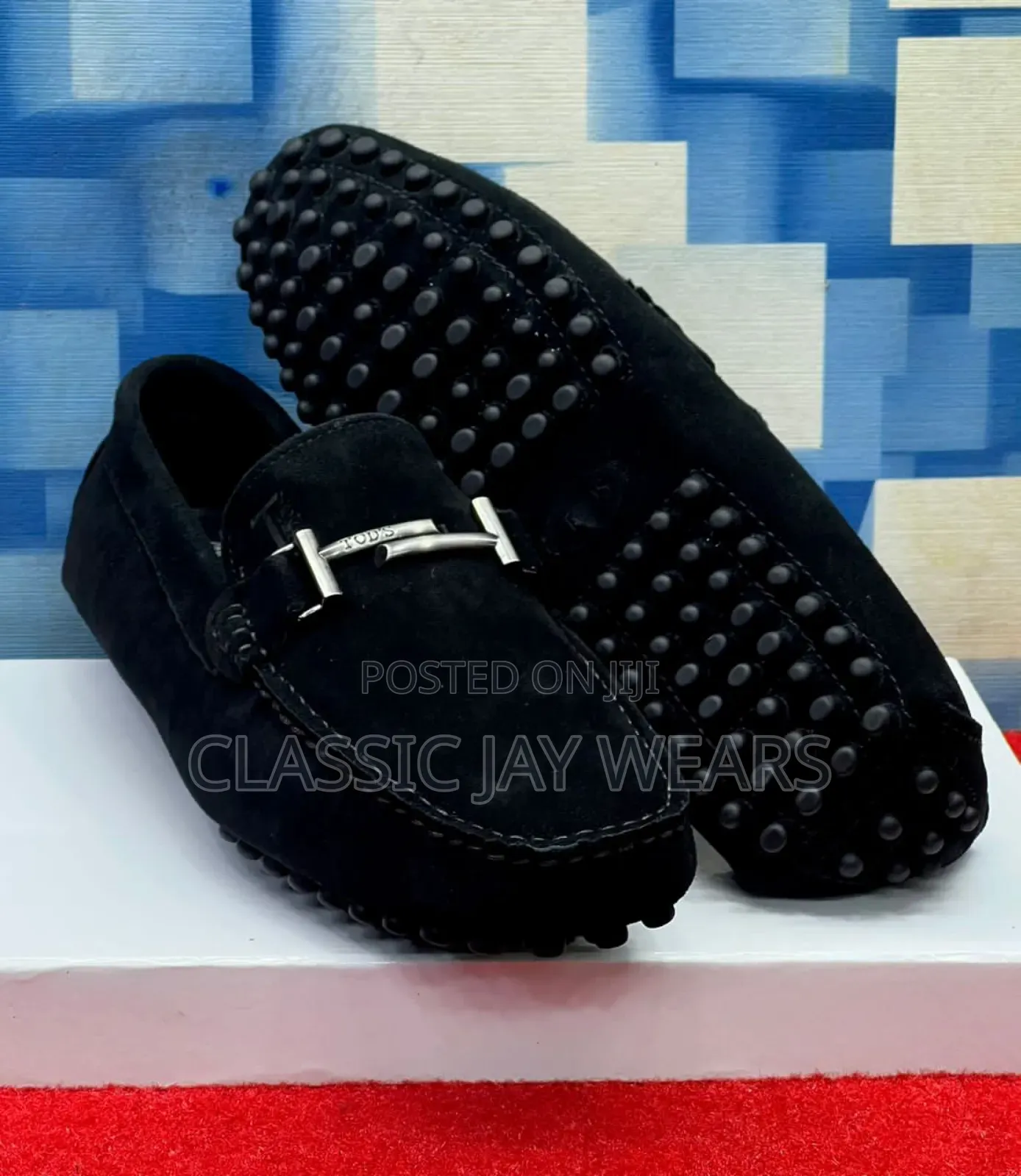 Top Quality Swede Thick Black Loafers for Men
