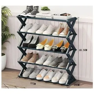 5-Tier X-Shaped Shoe Organizer Rack