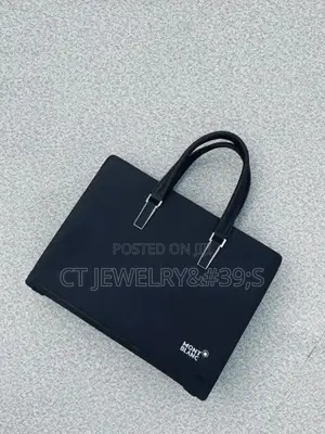 MONT BLANC Premium Laptop Bag for Men's Original Leather
