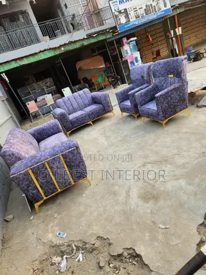 7 Seater Sitting Room Sofa Fabric Chair