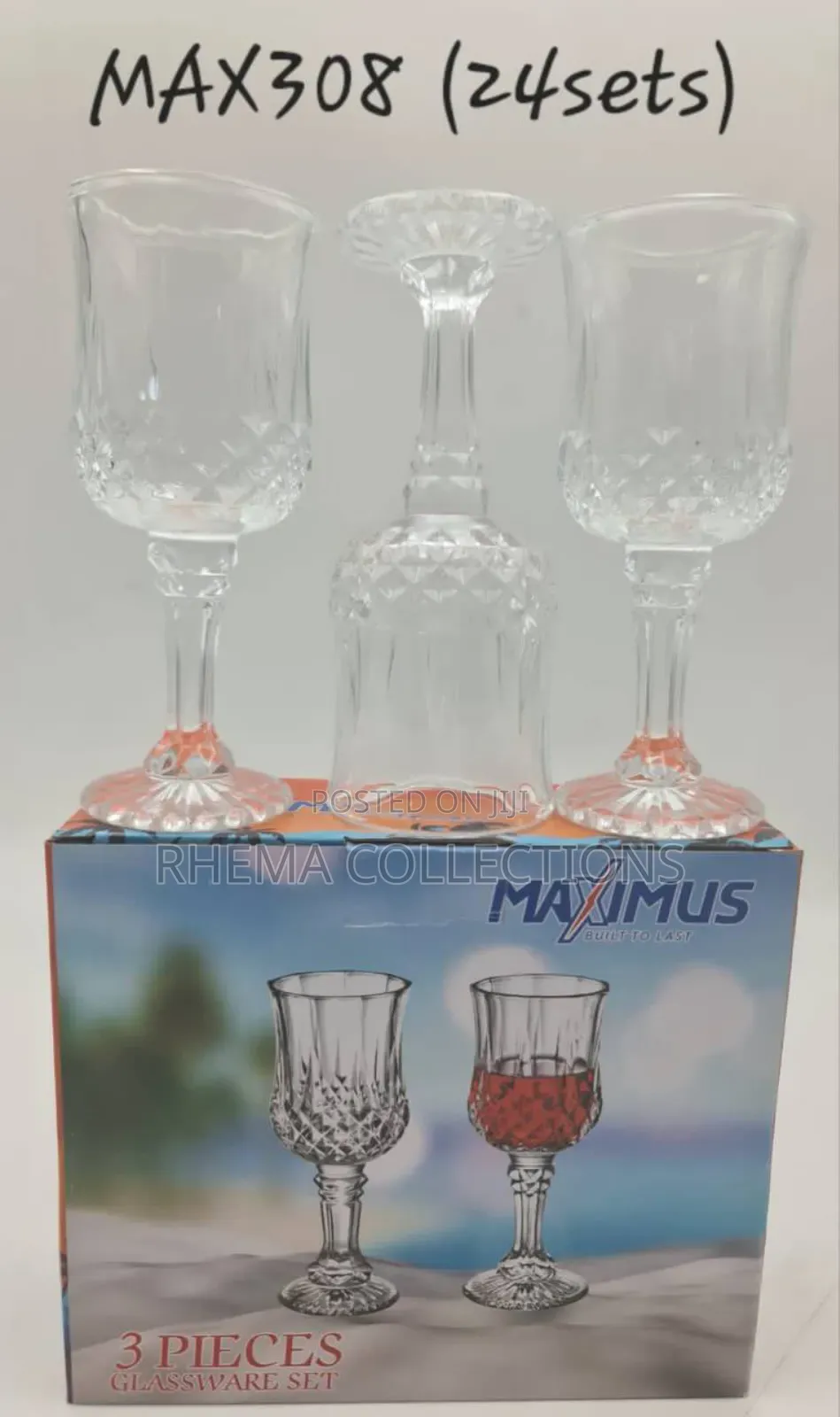 3pc Quality Wine Glass Cup