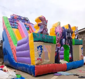 Giant Sonic Slide Bouncing Castle