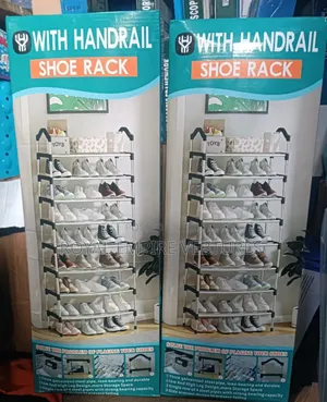 8 Layers Stainless Steel Shoe Rack