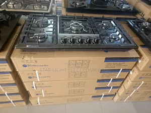 5 Burners Hob Black Stainless