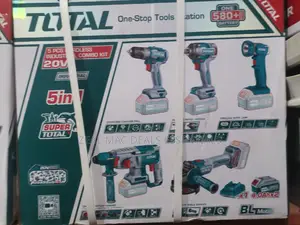 5 in 1 TOTAL Cordless Industrial Combo Kit