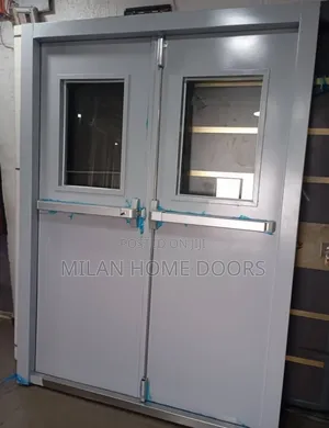5ft Emergency Fire Exit Security Door With Glass