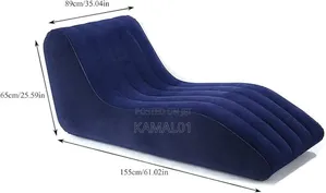Portable Air Inflatable Sofa Bed, S-Shaped Inflatable
