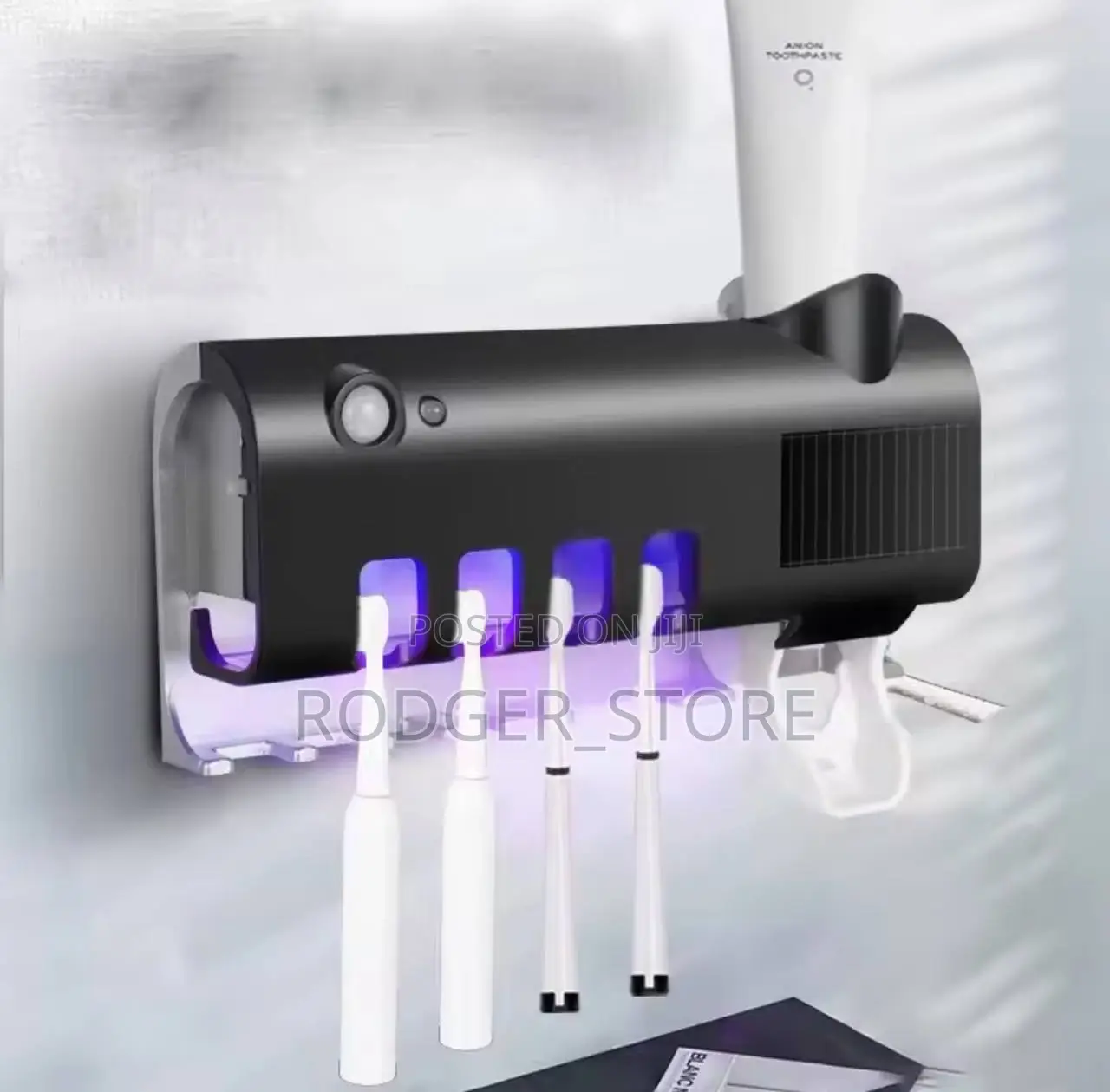 Smart UV Toothbrush Sanitizer With Automatic Toothpaste