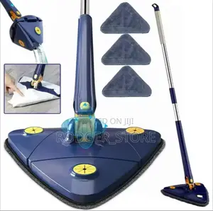 Telescopic Triangle Mop 360° Rotatable Spin Cleaning Mop