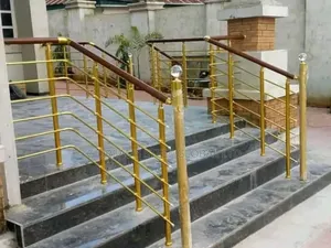 Crystal Gold and Silver Handrails