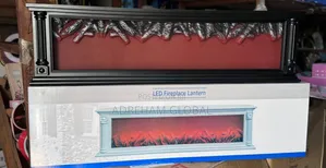 Fireplace Lantern 100cm, Red Flame Display