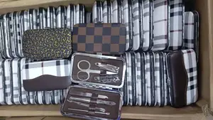 Leather Case Manicure and Pedicure Set