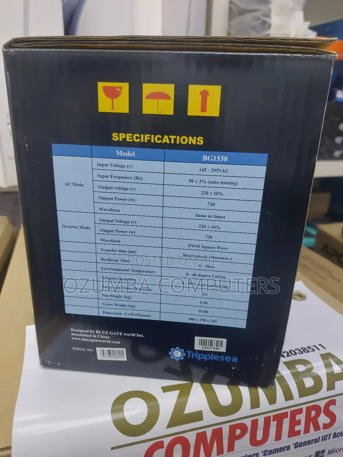 Bluegate 1500va Uninterrupted Power Supply