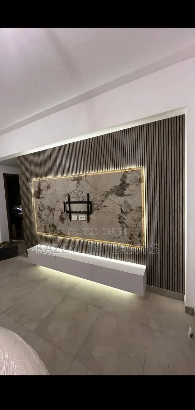 Flutted Panel for Wall and Tv Shelfs