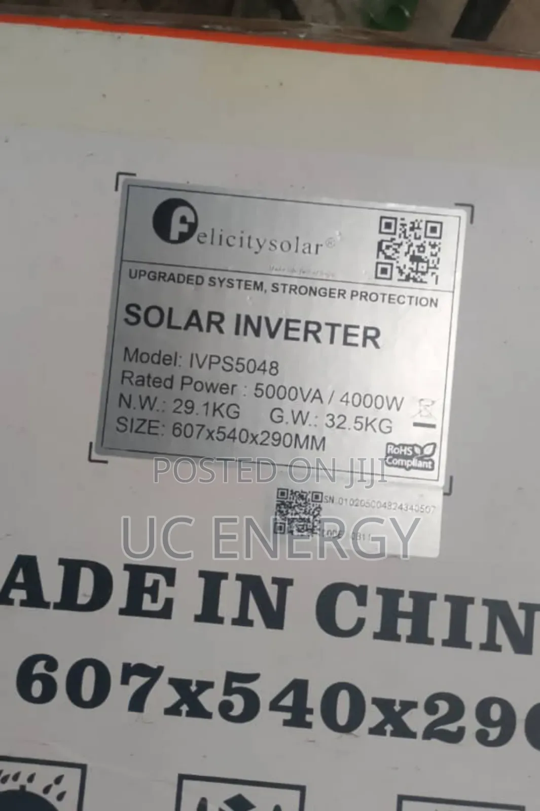 5 Kva Felicity Inverter 48 Volt