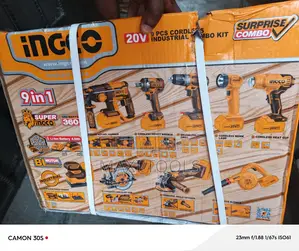 Ingco Cordless Tools Set 9 In 1