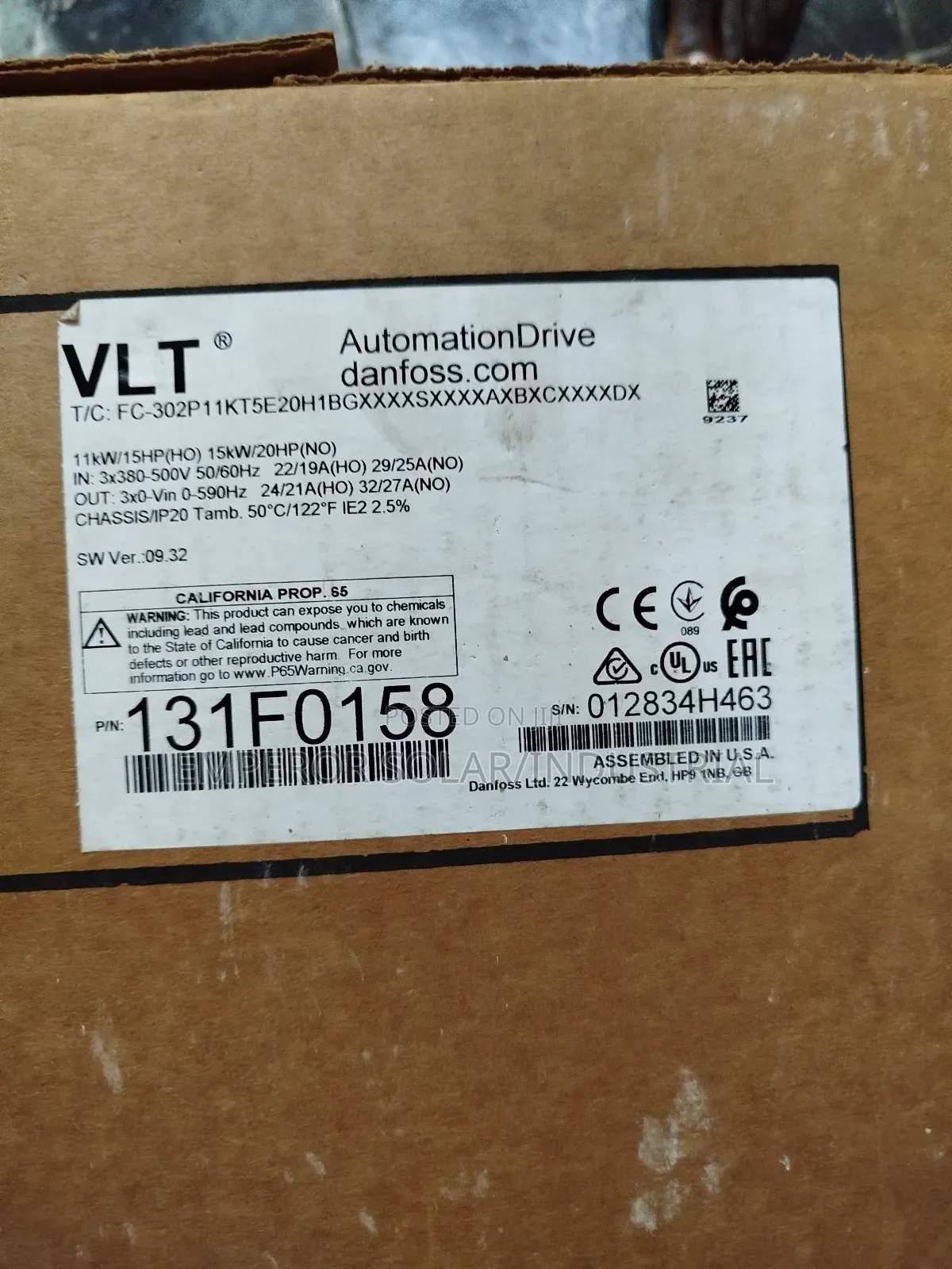 Damfos VFD 11kw