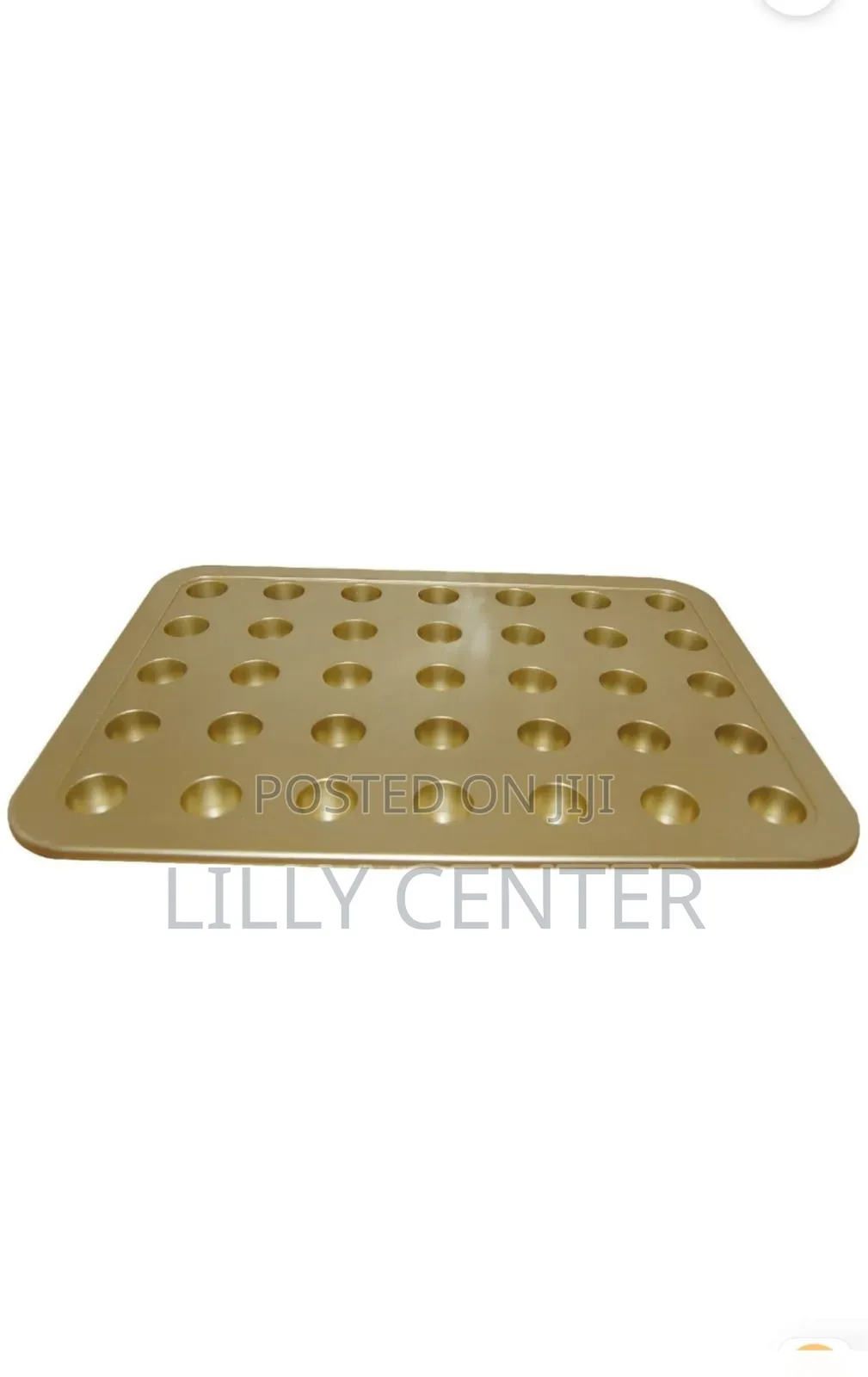 Portable Gold- Tone Communion Tray