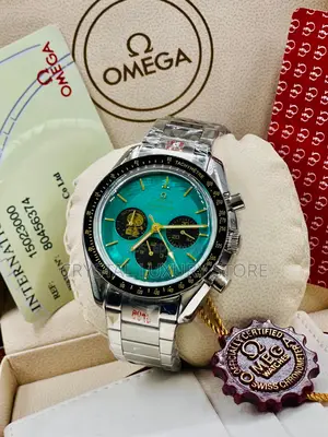 Omega Quality Luxury Men Chain Strap Wristwatch