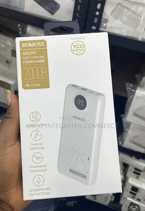 Romoss Sw20pf Fast Charging 20000mah Power Bank 22.5W
