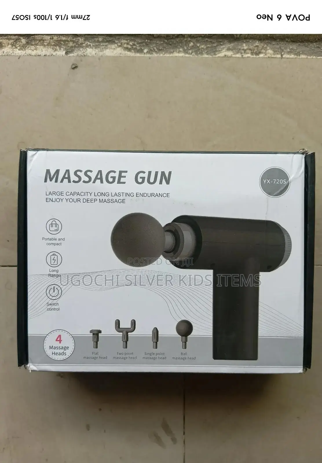 4massage Heads Gun Large Capacity Long Lasting