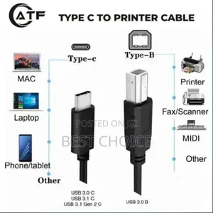 Type-C to Printer Cable