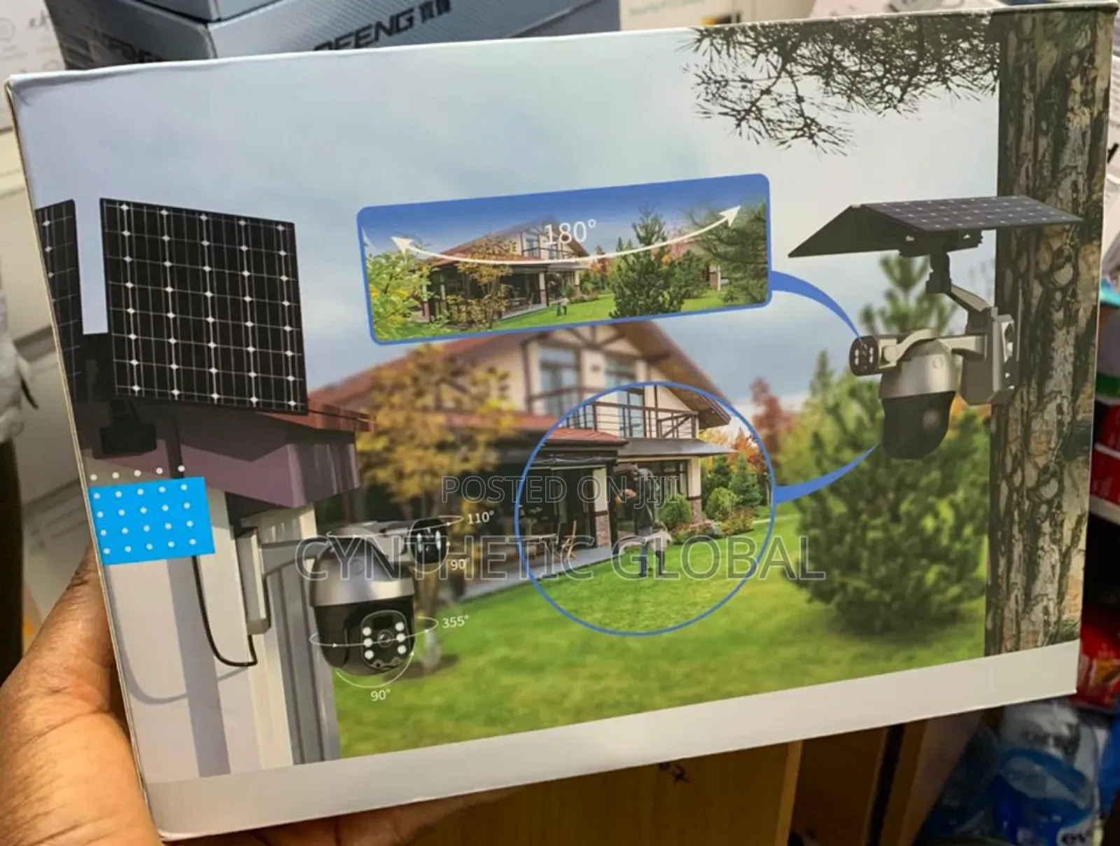 6MP Ubox Solar PTZ Camera With Double Lens And Double Panel