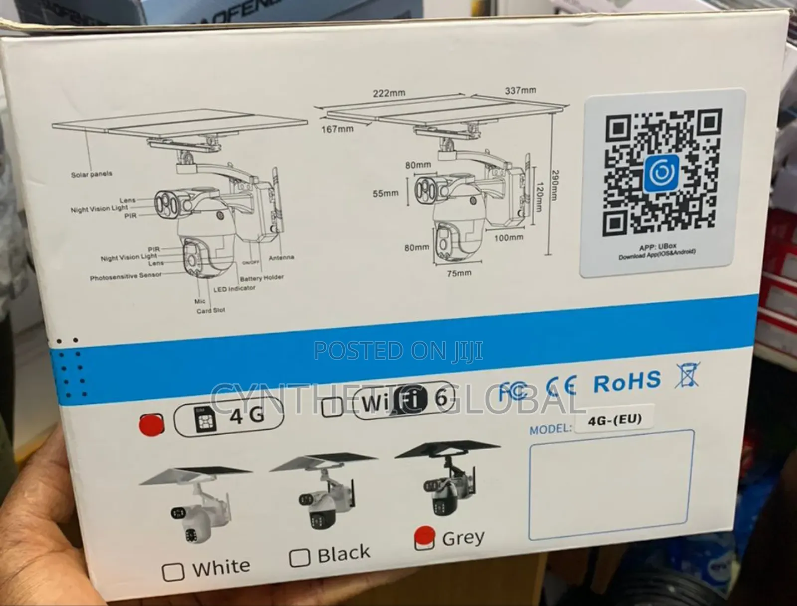6MP Ubox Solar PTZ Camera With Double Lens And Double Panel
