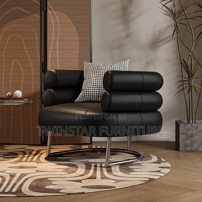 New Modern Luxury Leather Single Sofa Chair