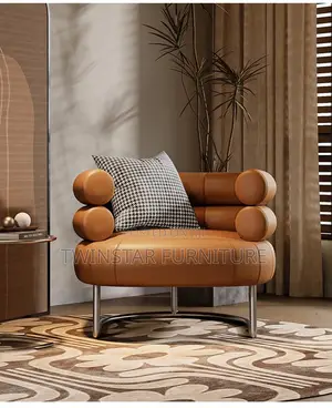 New Modern Luxury Leather Single Sofa Chair