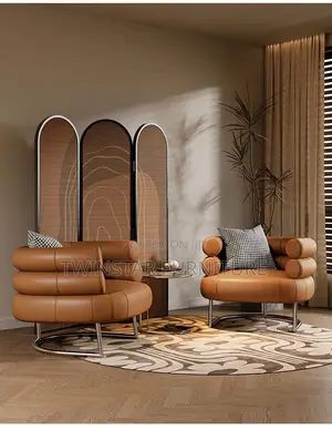 New Modern Luxury Leather Single Sofa Chair