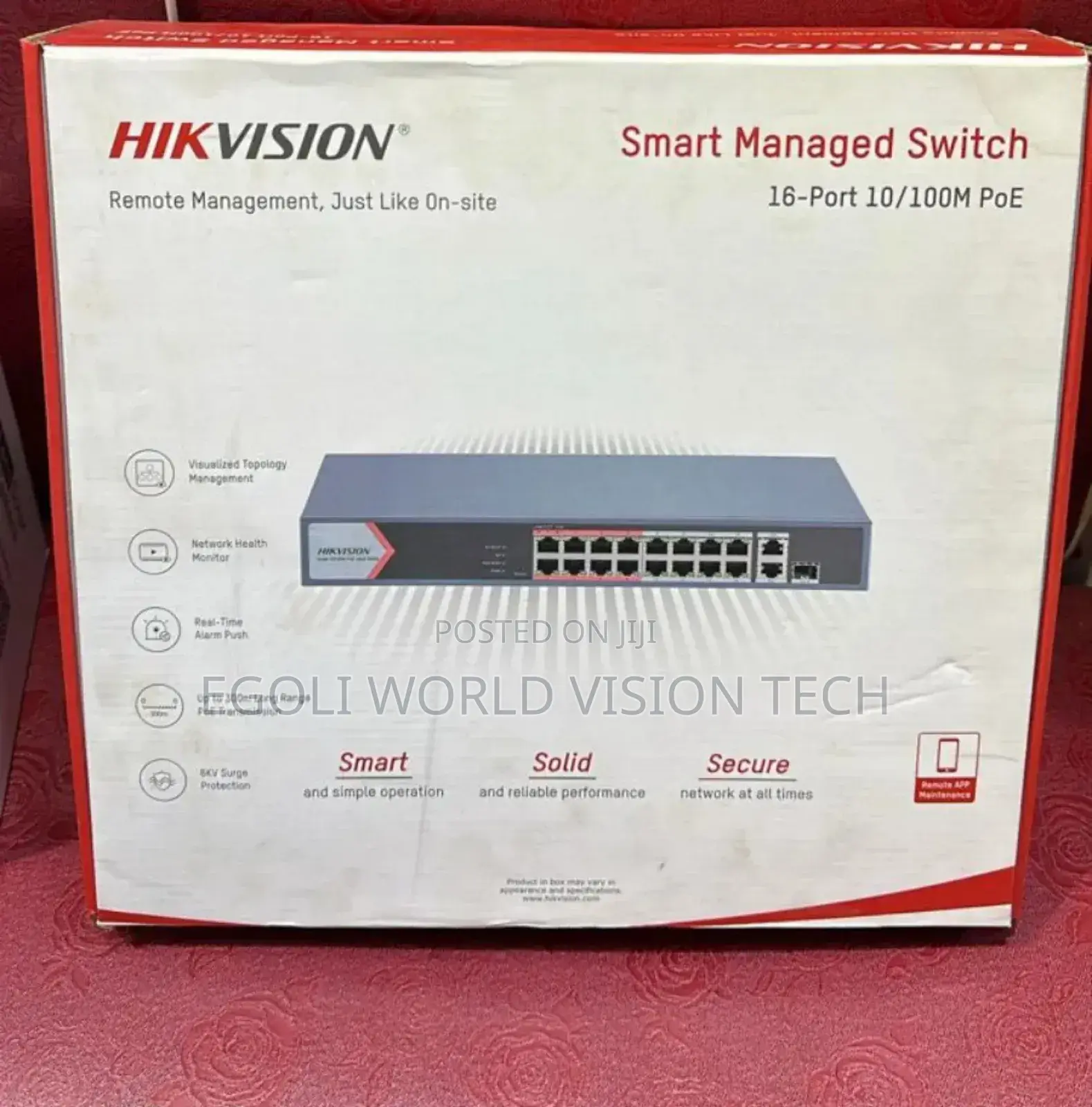 Hikvision
Smart Managed Switch 16-port 10/100m Poe