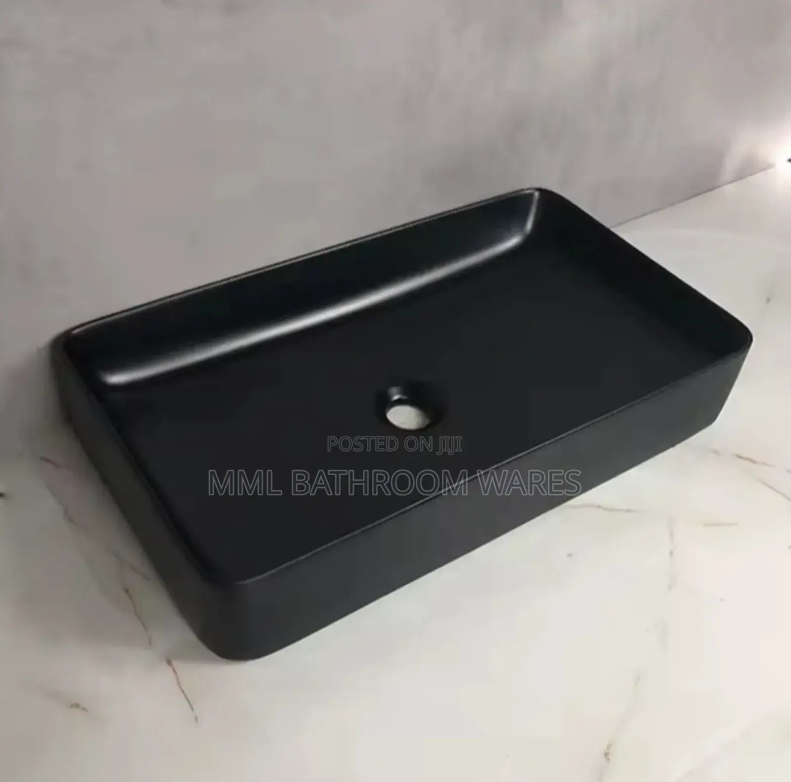 Modern Design Black Countertop Basin