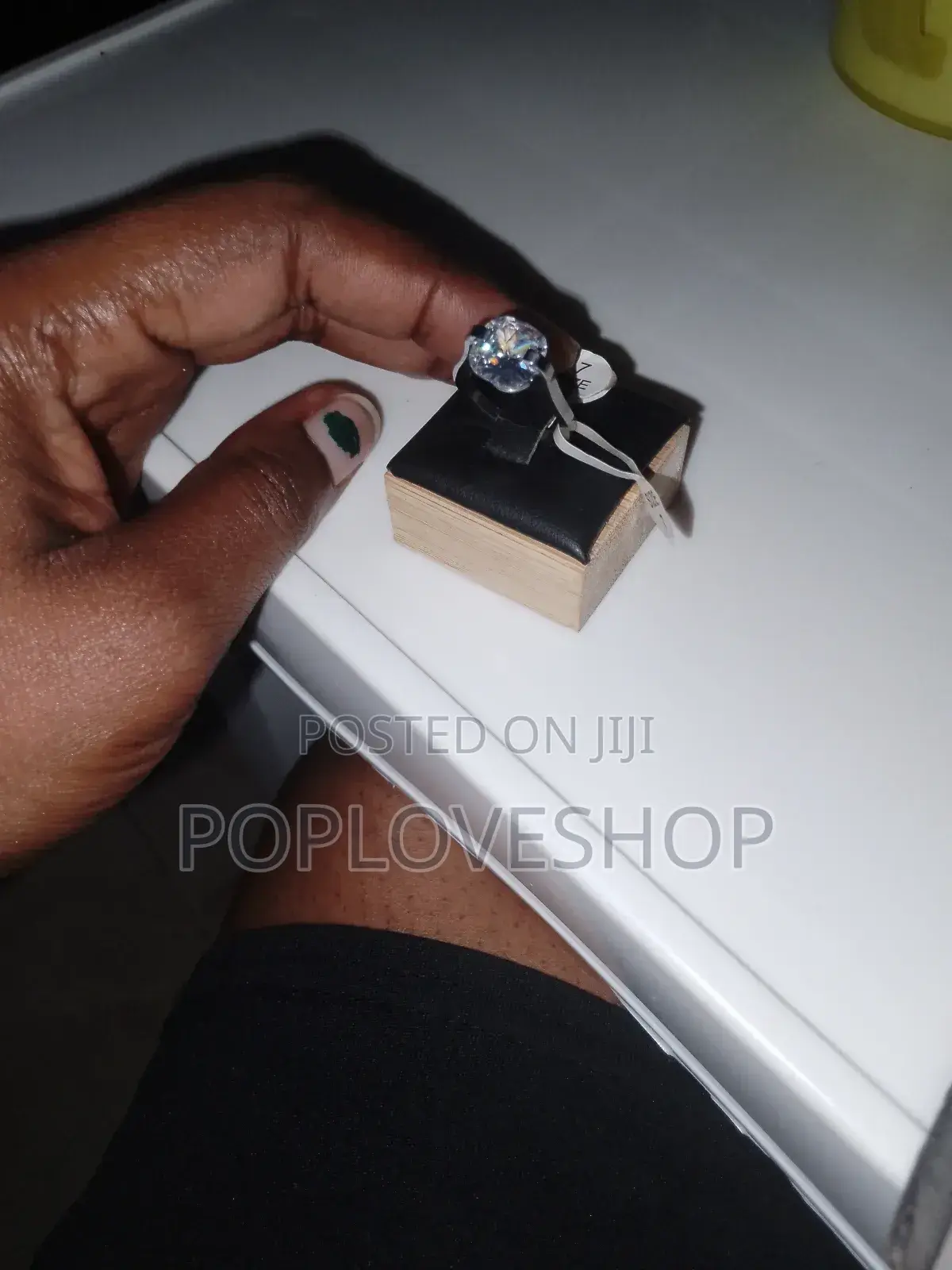 Non Fade Titanium Engagement Ring