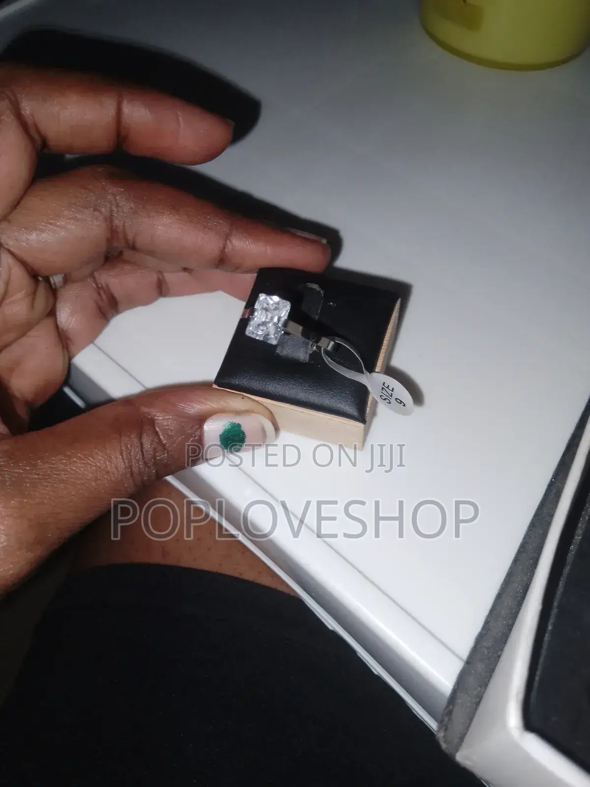 Non Fade Titanium Engagement Ring