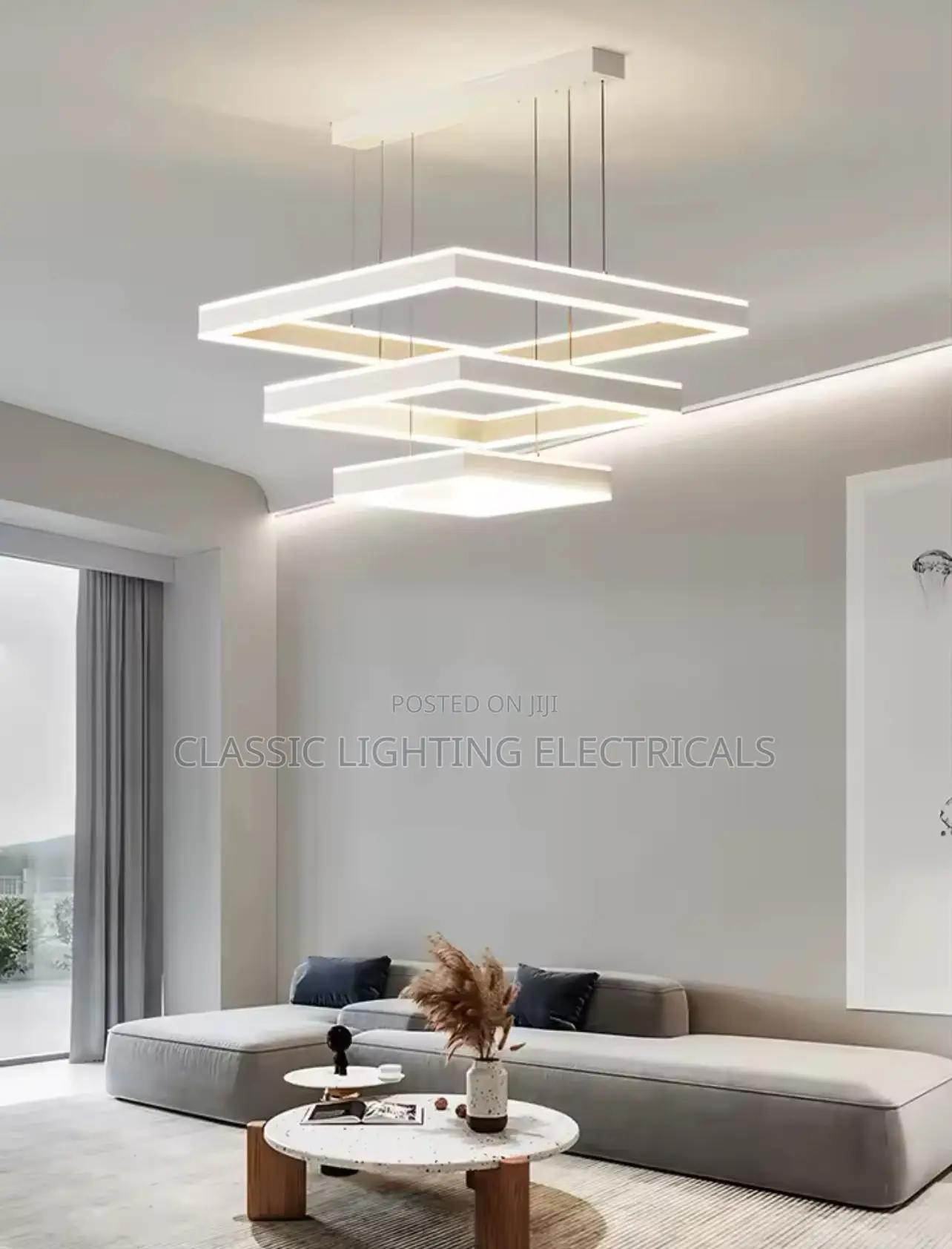 Modern Minimalism Square Led Pendant Lights