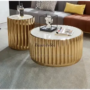 Luxury Coffee Table Marble Circle and Creative
