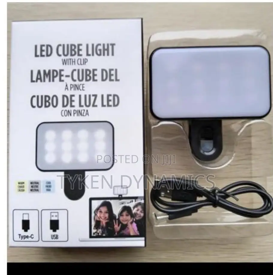 Led Cube Light With Clip