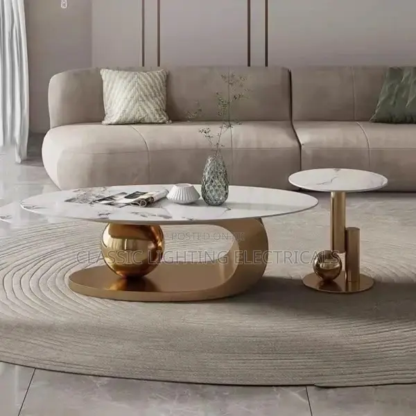 Nordic Living Room Coffee Tables Modern Design Decor Oval in Ojo ...