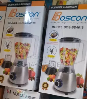 Boscon 400watts Blender and Grinder-Stainless Steel Motor