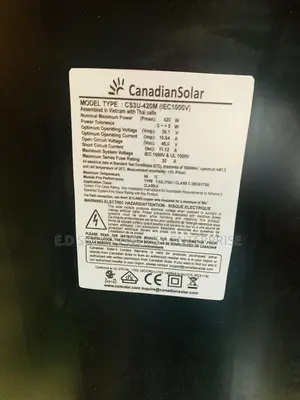 Canadian Solar Panels 420watts Is Available Now