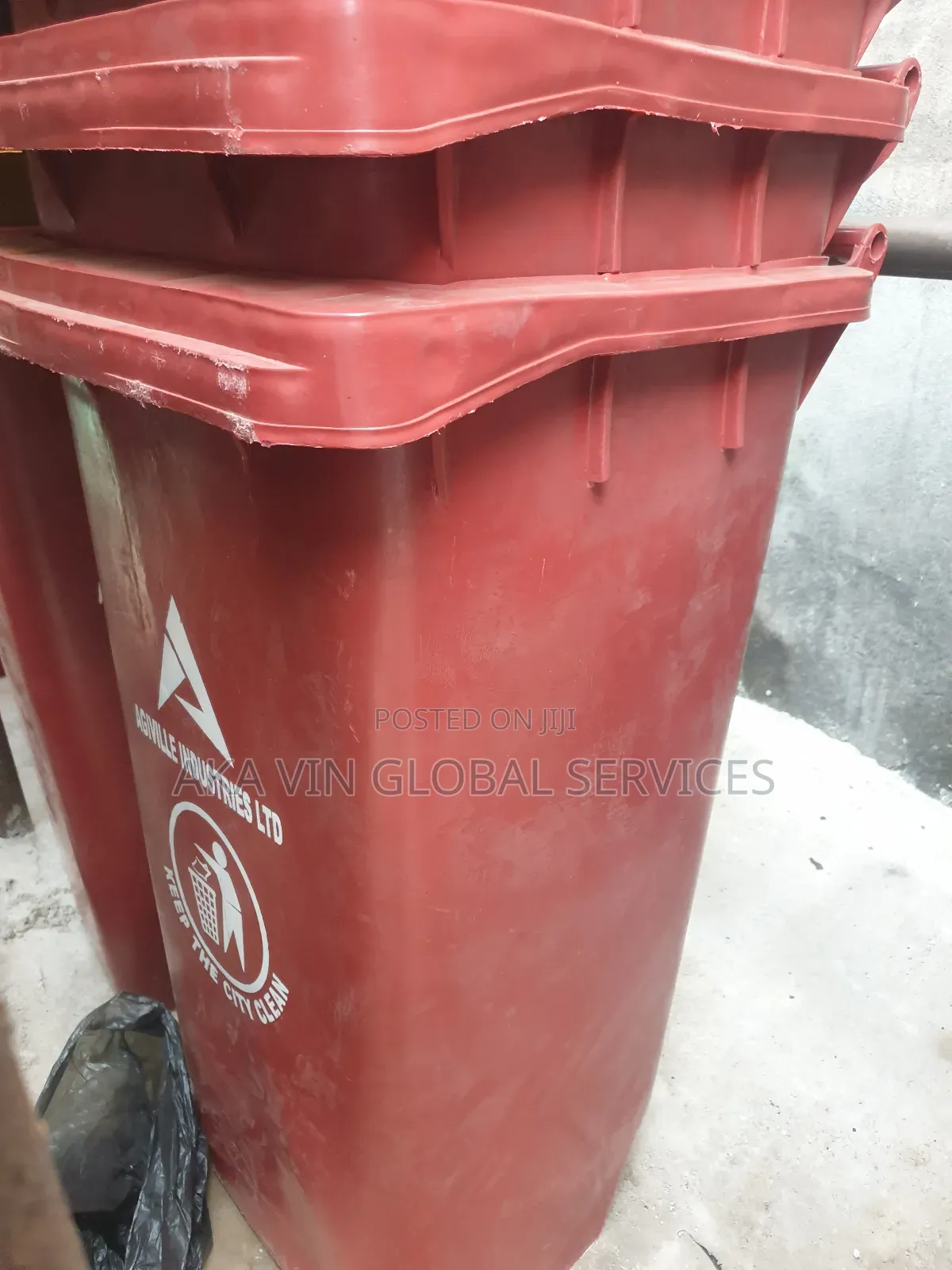 Suncrest Plastic 240 Litre Waste Bin With 2 Tyres