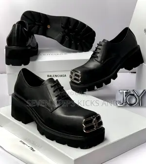 High Quality Balenciaga Paris Luxury Men Derby Shoe