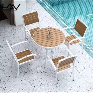 Outdoor Restaurant Table Set With 4 Chair