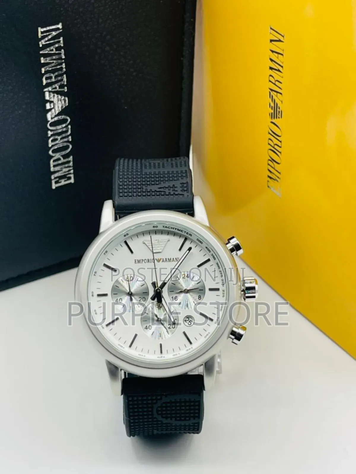 Emporio Armani "Chronograph-Rubber_strap