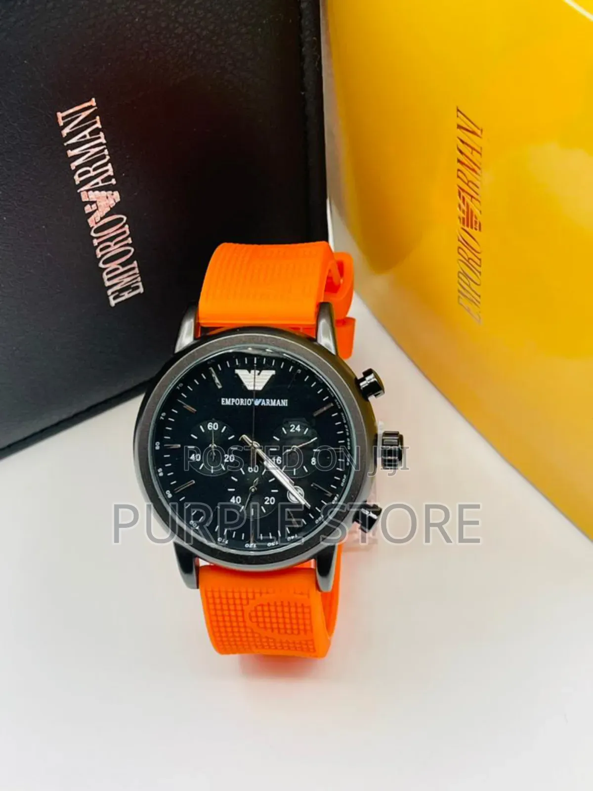 Emporio Armani "Chronograph-Rubber_strap