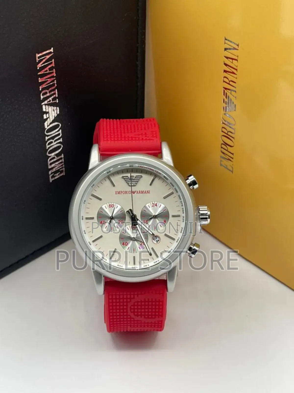 Emporio Armani "Chronograph-Rubber_strap