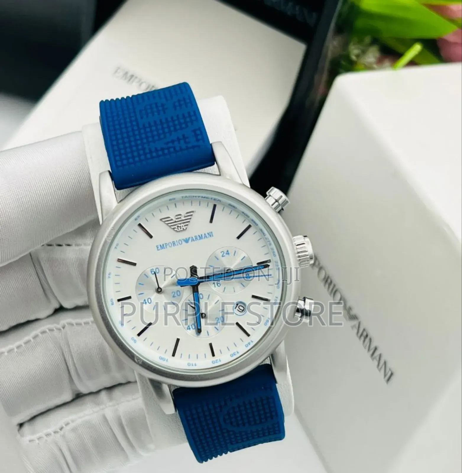 Emporio Armani "Chronograph-Rubber_strap
