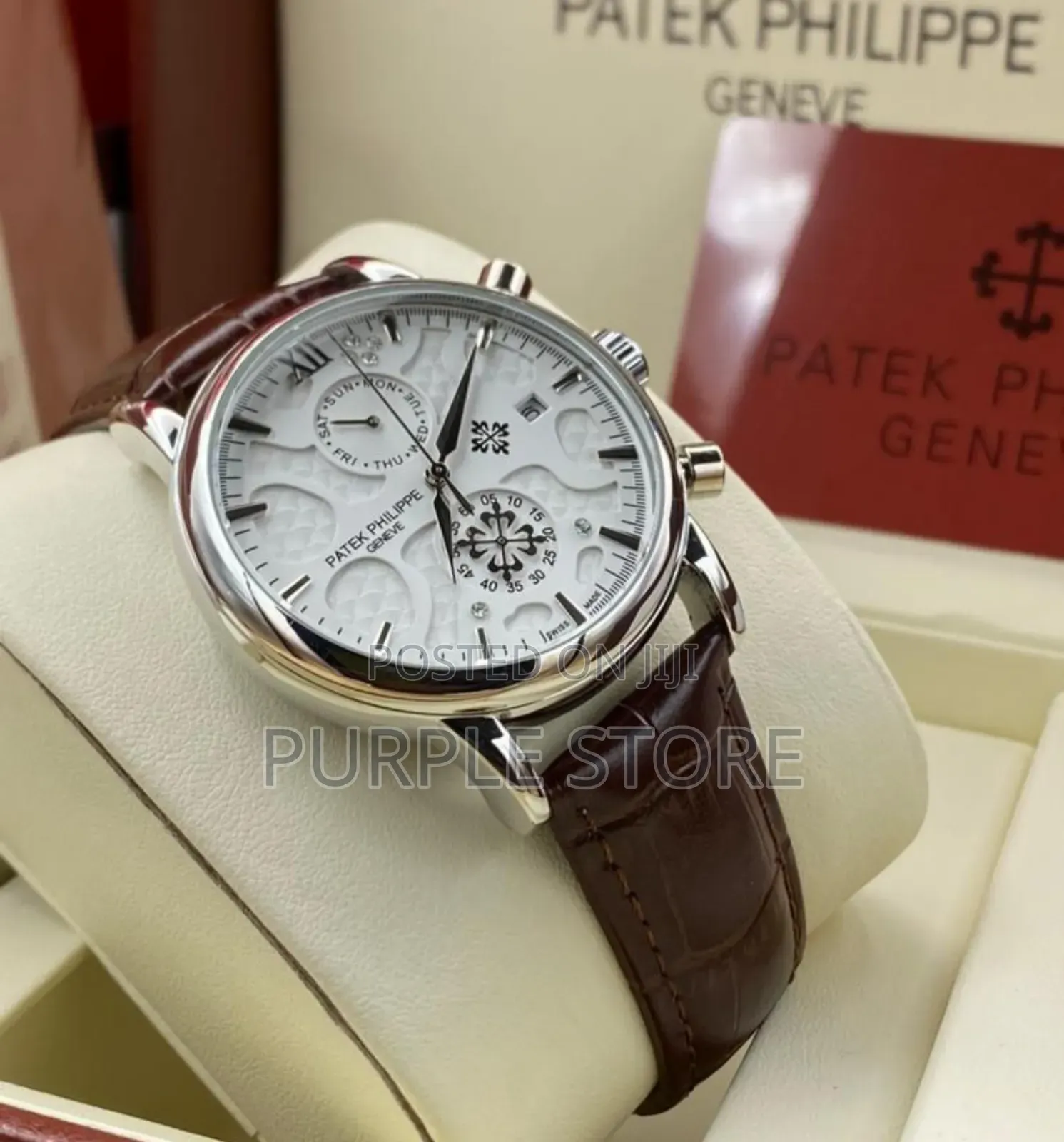 Patek -Philippe Leather; Chronograph